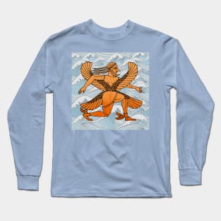 Boreas the North Wind God Long Sleeve T-Shirt